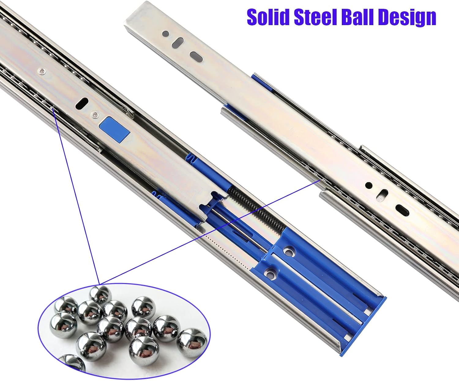 引き出しスライド ソフトクローズ 16インチ 12-16インチ ステンレス